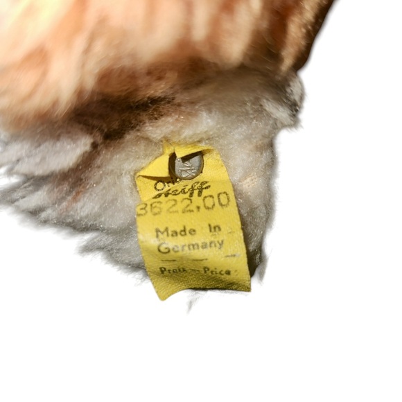 Vintage 1960s Steiff "Cosy Fuzzy" Fox Dralon w/ Button Ear Tag - Picture 5 of 5